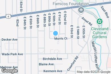 Map image of the property - 1407 E 90th St
