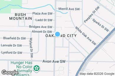 Map image of the property - 1192 Arlington Ave SW