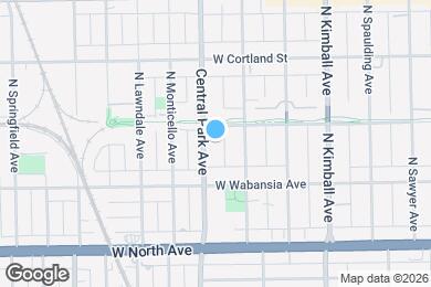 Map image of the property - 1741 N Central Park Ave