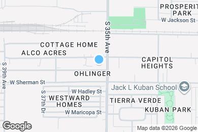 Map image of the property - 3516 W Grant St