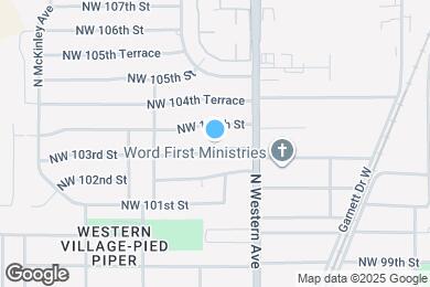 Map image of the property - 1129 NW 103rd St