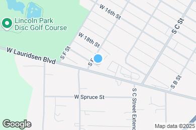 Map image of the property - 1133 W 19th St