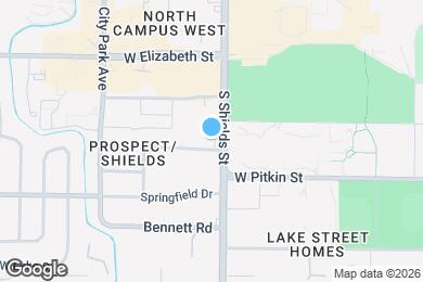 Map image of the property - 1201 S Shields St