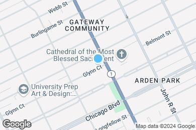 Map image of the property - Cathedral Arts Apartments