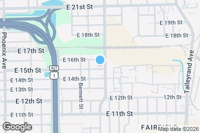 Map image of the property - 1637 E 15th St