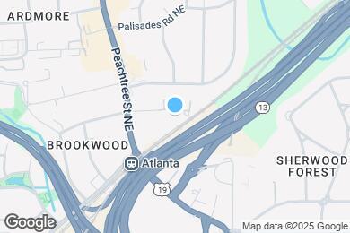 Map image of the property - Room in Condo on Peachtree St NE