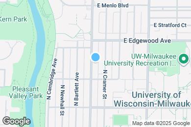 Map image of the property - 3438 N Oakland Ave