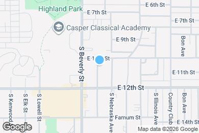 Map image of the property - 1021 S Wisconsin Ave