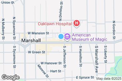 Map image of the property - 106 W Michigan Ave