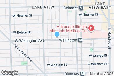 Map image of the property - 1108 W Wellington Ave