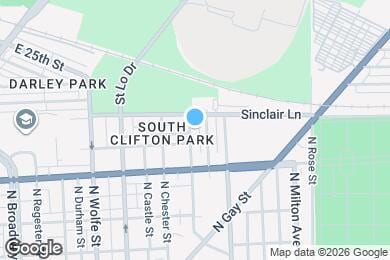 Map image of the property - 1953 N Collington Ave
