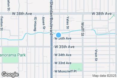 Map image of the property - 5090 W 36th Ave