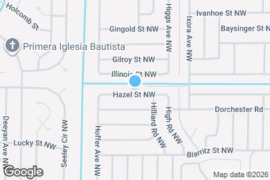 Map image of the property - 1345 Hazel St NW