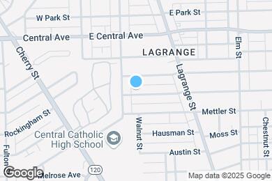 Map image of the property - 119 Everett St