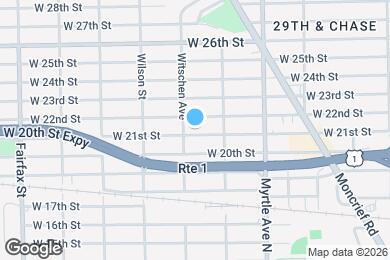 Map image of the property - 1451 W 21st St
