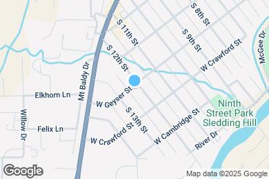 Map image of the property - 1207 W Geyser St
