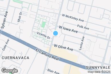 Map image of the property - 446 S Bernardo Ave