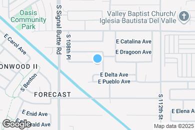 Map image of the property - 10939 E Diamond Ave