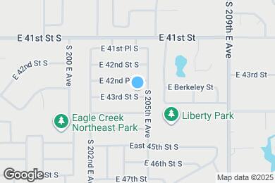 Map image of the property - 20401 E 43rd St S