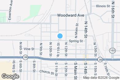 Map image of the property - 1104 Spring St