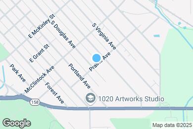 Map image of the property - 1100 Prairie Ave