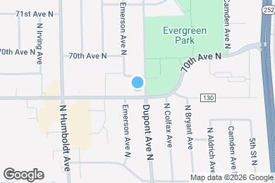 Map image of the property - 1100 69th Ave N