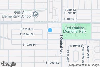 Map image of the property - 1107 E 102nd St