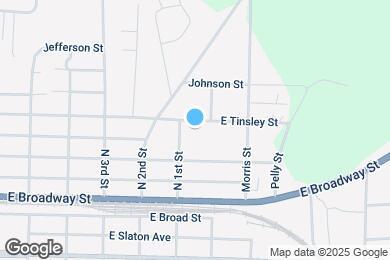 Map image of the property - 706 E Tinsley St