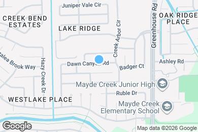 Map image of the property - 19407 Dawn Canyon Rd