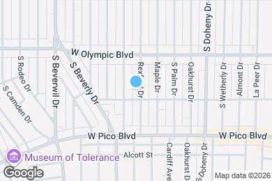 Map image of the property - 455 S Rexford Dr