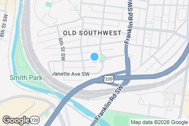 Map image of the property - 422 King George Ave SW