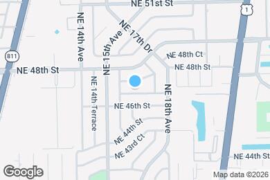 Map image of the property - 1601 NE 47th St