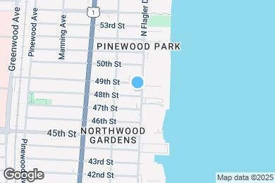 Map image of the property - 4905 N Flagler Dr