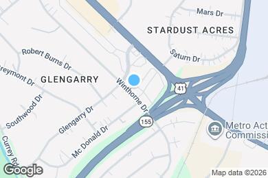 Map image of the property - The Avery Apartments