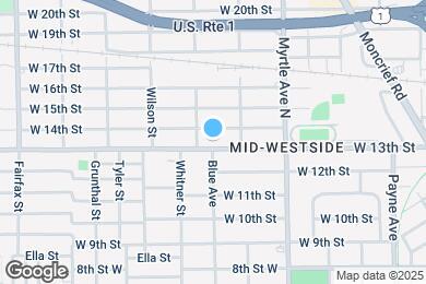 Map image of the property - 1433 W 13th St