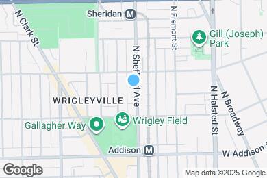 Map image of the property - 3740 N Sheffield Ave