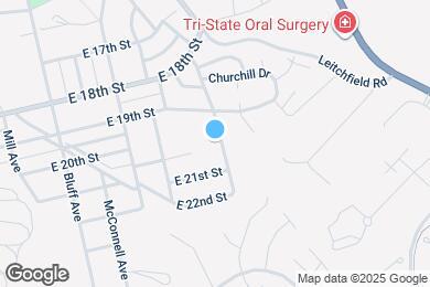 Map image of the property - 2004 Oak Ave