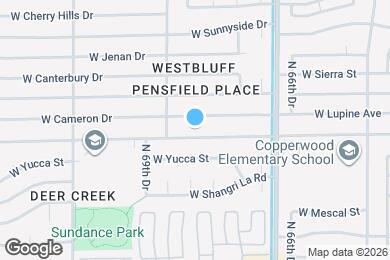 Map image of the property - 6826 W Cholla St