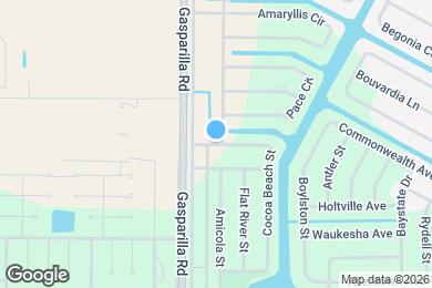 Map image of the property - 10026 Cocoa Beach St