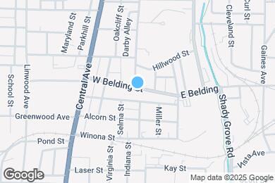 Map image of the property - 311 W Belding St