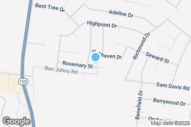 Map image of the property - 317 Rosemary St
