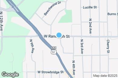 Map image of the property - 611 W Randolph St