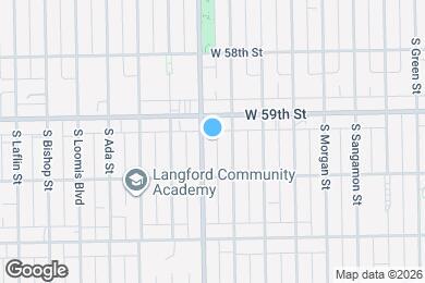 Map image of the property - 5921 S Racine Ave