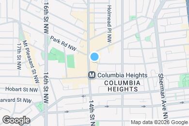 Map image of the property - 1390 Kenyon Street NW