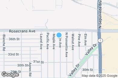 Map image of the property - 3529 Palm Ave