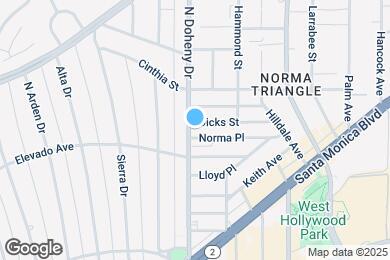 Map image of the property - 838 N DOHENY Dr