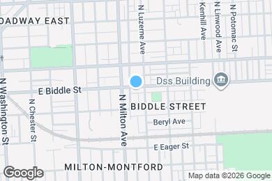 Map image of the property - 2525 E Biddle St