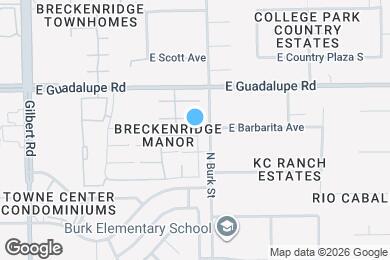 Map image of the property - 380 E Barbarita Ave