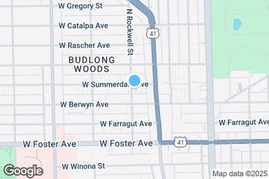 Map image of the property - 5323 N Rockwell St