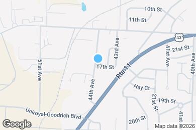 Map image of the property - 1637 44th Ave